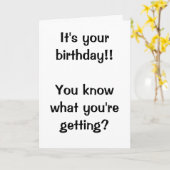 Birthday wenskaart kaart (Gele Bloem)