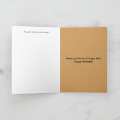 Birthday Wenskaart met Hamster Kaart (Binnen)