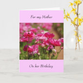 Birthday Wenskaart - moeder Kaart (Gele Bloem)