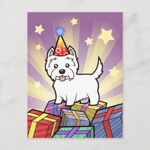 Birthday West Highland White Terrier Briefkaart