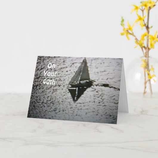 BIRTHDAY-WHATEVER STROOKT UW BOAT KAART (Gele Bloem)