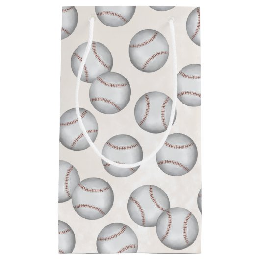 Birthday Whimsical Baseball All Star Party Klein Cadeauzakje (Voorkant)