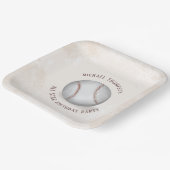 Birthday  Whimsical Baseball All Star Party Papieren Bordje (Gebogen)