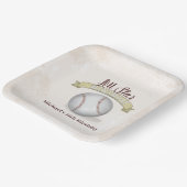 Birthday Whimsical Baseball All Star Party Papieren Bordje (Gebogen)