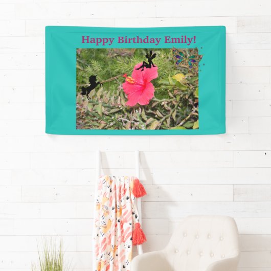 Birthday Whimsical Garden banner (Insitu)