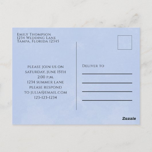 Birthday Whimsical Summer Pool Fun Swimsuit party Briefkaart (Achterkant)