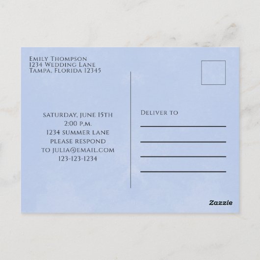 Birthday Whimsical Summer Pool Fun Swimsuit party Briefkaart (Achterkant)