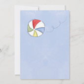 Birthday Whimsical Summer Pool Fun Swimsuit party Kaart (Achterkant)