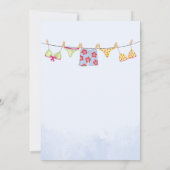 Birthday Whimsical Summer Pool Fun Swimsuit party Kaart (Achterkant)