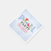 Birthday Whimsical Summer Pool Party Beach Balls C Servet (Hoek)