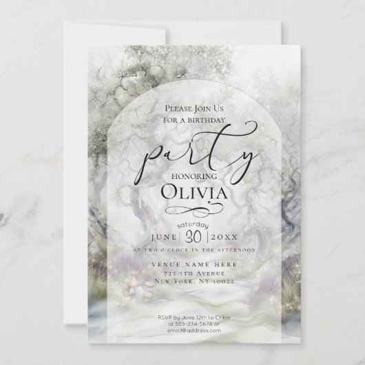 BIRTHDAY | Whispering Bossen Fantasy Kaart (Voorkant)