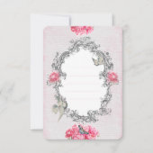 Birthday - White Linen - Invitation Kaart (Voorkant)