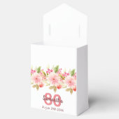 Birthday white roze florals name bedankt bedankdoosjes (Geopend)