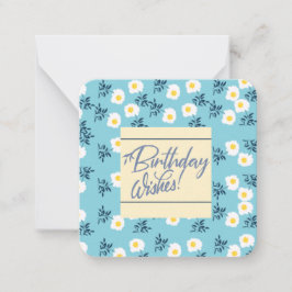 Birthday wil alleen voor jou Kaart opmerken Notitiekaartje