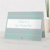 Birthday wil alleen voor u papieren Wenskaart Kaart (Achterkant)