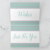 Birthday wil alleen voor u papieren Wenskaart Kaart (Binnen)