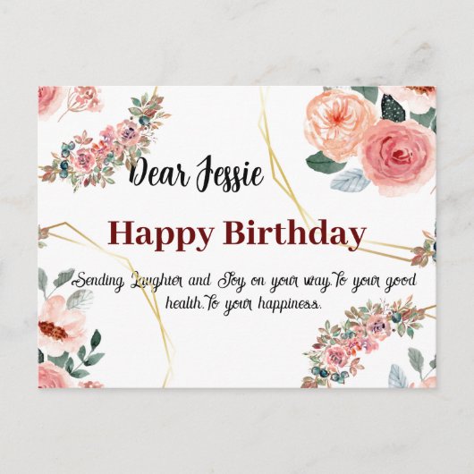 Birthday wil briefkaart (Voorkant)