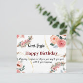 Birthday wil briefkaart (Staand voorkant)