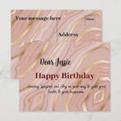 Birthday wil briefkaart (Voorkant / Achterkant)