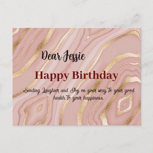 Birthday wil briefkaart (Voorkant)