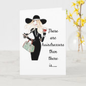 BIRTHDAY WIL DE *BESTE HAIRDRESSER* KAART (Gele Bloem)