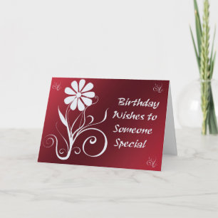 Birthday wil een speciaal Wenskaart Kaart