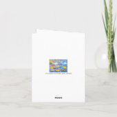 Birthday wil het man dat vist. Verjaardag Notitiekaartje (Achterkant)