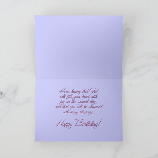 Birthday wil iemand speciaal kaart (Binnen)