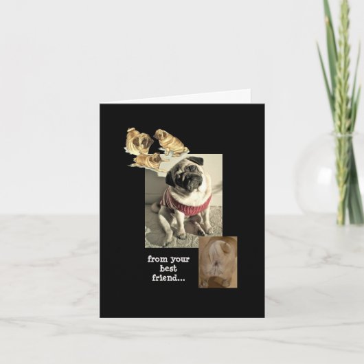 Birthday wil je beste vriendenkaart kaart (Voorkant)