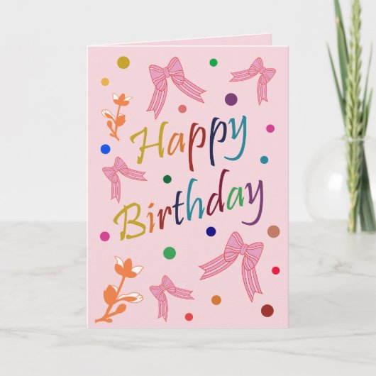 Birthday wil kaart (Voorkant)