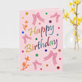 Birthday wil kaart (Gele Bloem)