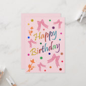 Birthday wil kaart (Voorkant / Achterkant in situ)