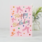 Birthday wil kaart (Staand voorkant)