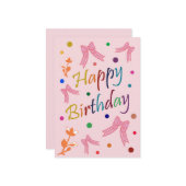 Birthday wil kaart (Voorkant / Achterkant in situ)