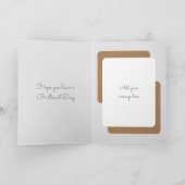 Birthday wil kattenfoto's met grijs bruin toevoege kaart (Binnen)