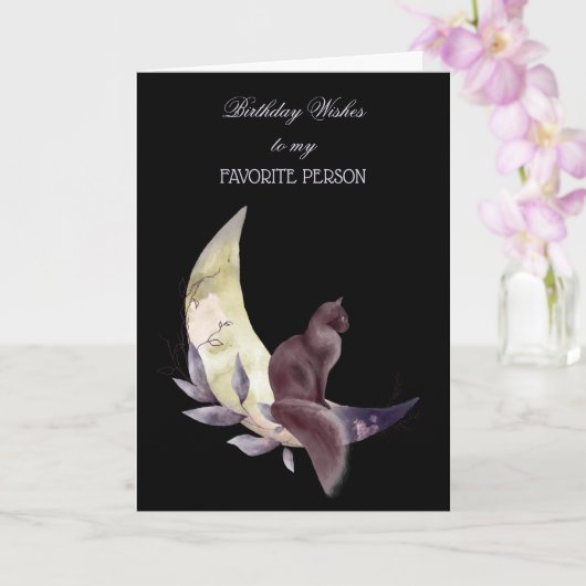 Birthday wil mijn favoriete persoonlijke Kaart (Orchidee)