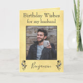 Birthday wil mijn man kaart (Voorkant)