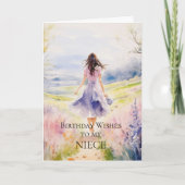 Birthday wil mijn nichtje Kaart (Voorkant)