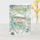 Birthday wil mijn nichtje Kaart (Gele Bloem)