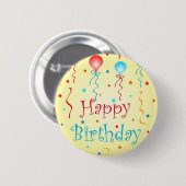 Birthday wil - Pin-knop Ronde Button 5,7 Cm (Voorkant /achterkant)
