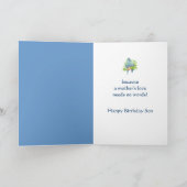 Birthday wil zoon van Parrot Bird Kaart (Binnen)