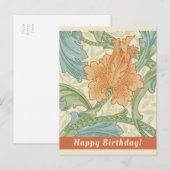 Birthday William Morris behangselpapier CC1132 Briefkaart (Voorkant / Achterkant)