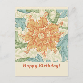 Birthday William Morris floral wallpaper CC1133 Briefkaart