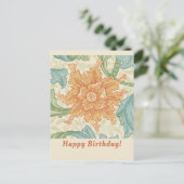 Birthday William Morris floral wallpaper CC1133 Briefkaart (Staand voorkant)