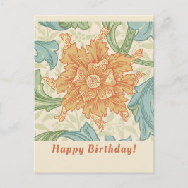 Birthday William Morris floral wallpaper CC1133 Briefkaart