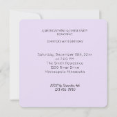 Birthday Wine & Cheese Party Invitation Kaart (Achterkant)