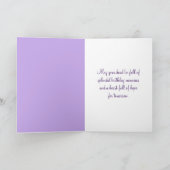 Birthday Wine en Tulips Kaart (Binnen)