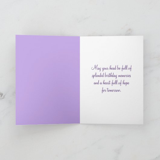 Birthday Wine en Tulips Kaart (Binnen)