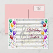 Birthday Wish_ Briefkaart (Voorkant / Achterkant)