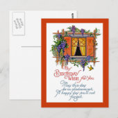  Birthday Wish Briefkaart (Voorkant / Achterkant)